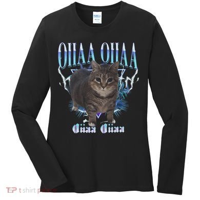 Oiia Oiia Cat Brainrot Women's Long Sleeve Shirt