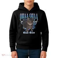 Oiia Oiia Cat Brainrot Kids Hoodie thumb 4