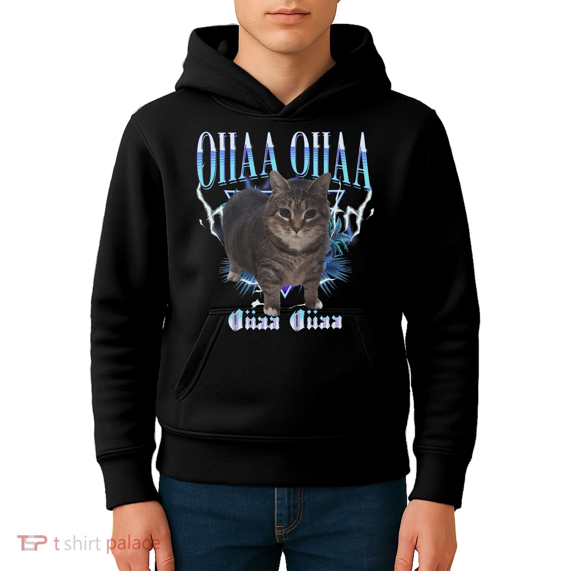 Oiia Oiia Cat Brainrot Kids Hoodie