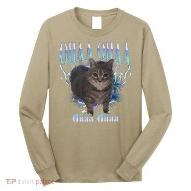 Oiia Oiia Cat Brainrot Long Sleeve Shirt
