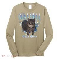 Oiia Oiia Cat Brainrot Long Sleeve Shirt thumb 0