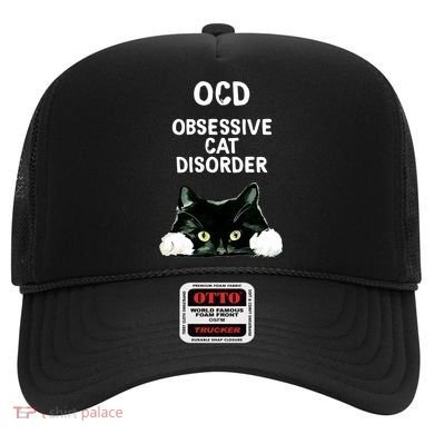Ocd Obsessive Cat Disorder Animals Black And White Cat Hat