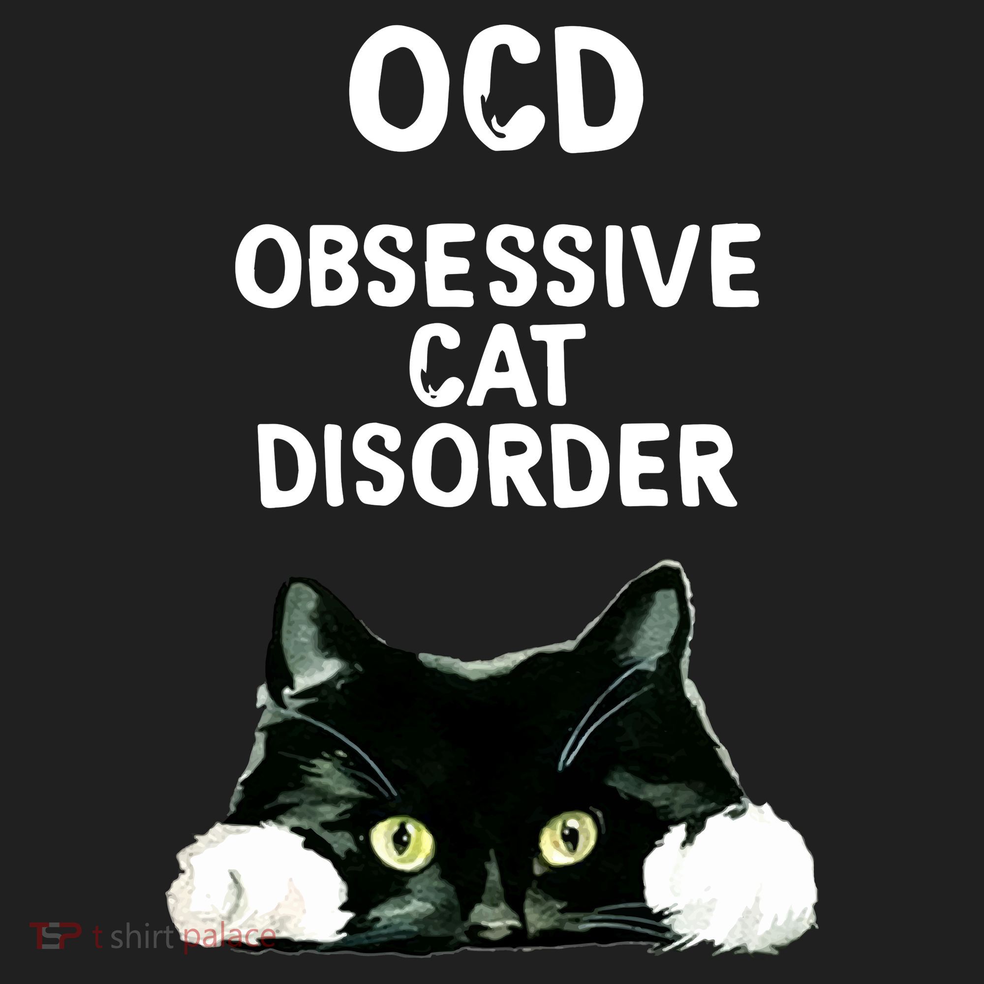Ocd Obsessive Cat Disorder Animals Black And White Cat Hat