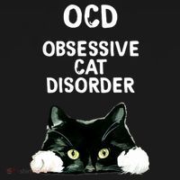 Ocd Obsessive Cat Disorder Animals Black And White Cat Tank Top thumb 6