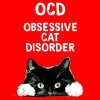Ocd Obsessive Cat Disorder Animals Black And White Cat Santa Hat thumb 1