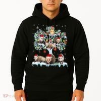 Opossums On Christmas Tree Xmas Lights Santa Opossum Lover Hoodie thumb 2