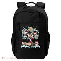 Opossums On Christmas Tree Xmas Lights Santa Opossum Lover Backpack thumb 0