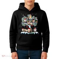 Opossums On Christmas Tree Xmas Lights Santa Opossum Lover Kids Hoodie thumb 4