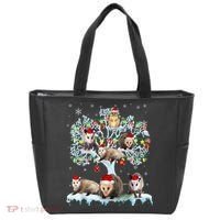 Opossums On Christmas Tree Xmas Lights Santa Opossum Lover Tote Bag thumb 0