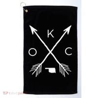 Okc Oklahoma City Oklahoma City Oklahoma Golf Towel thumb 0