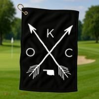 Okc Oklahoma City Oklahoma City Oklahoma Golf Towel thumb 1