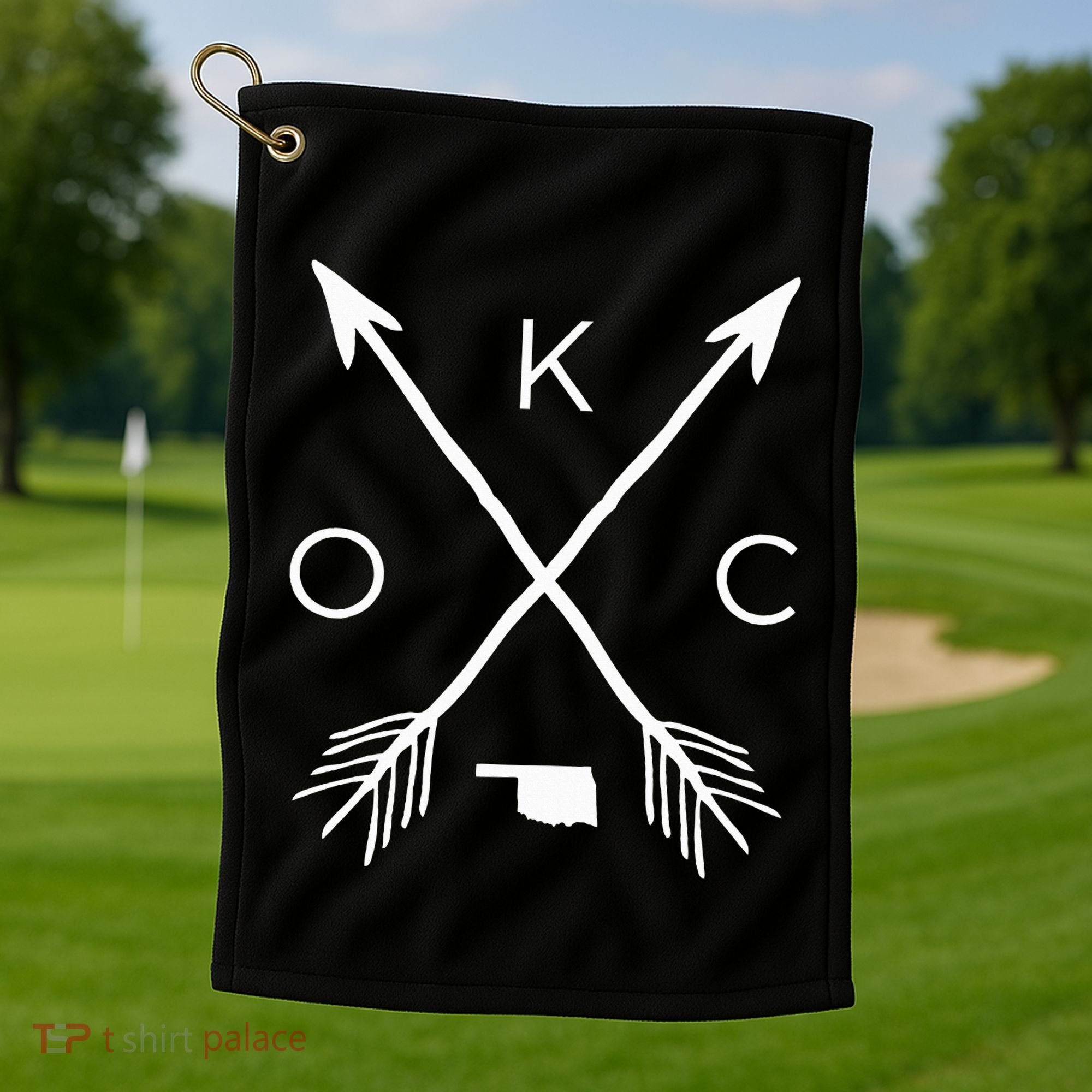 Okc Oklahoma City Oklahoma City Oklahoma Golf Towel