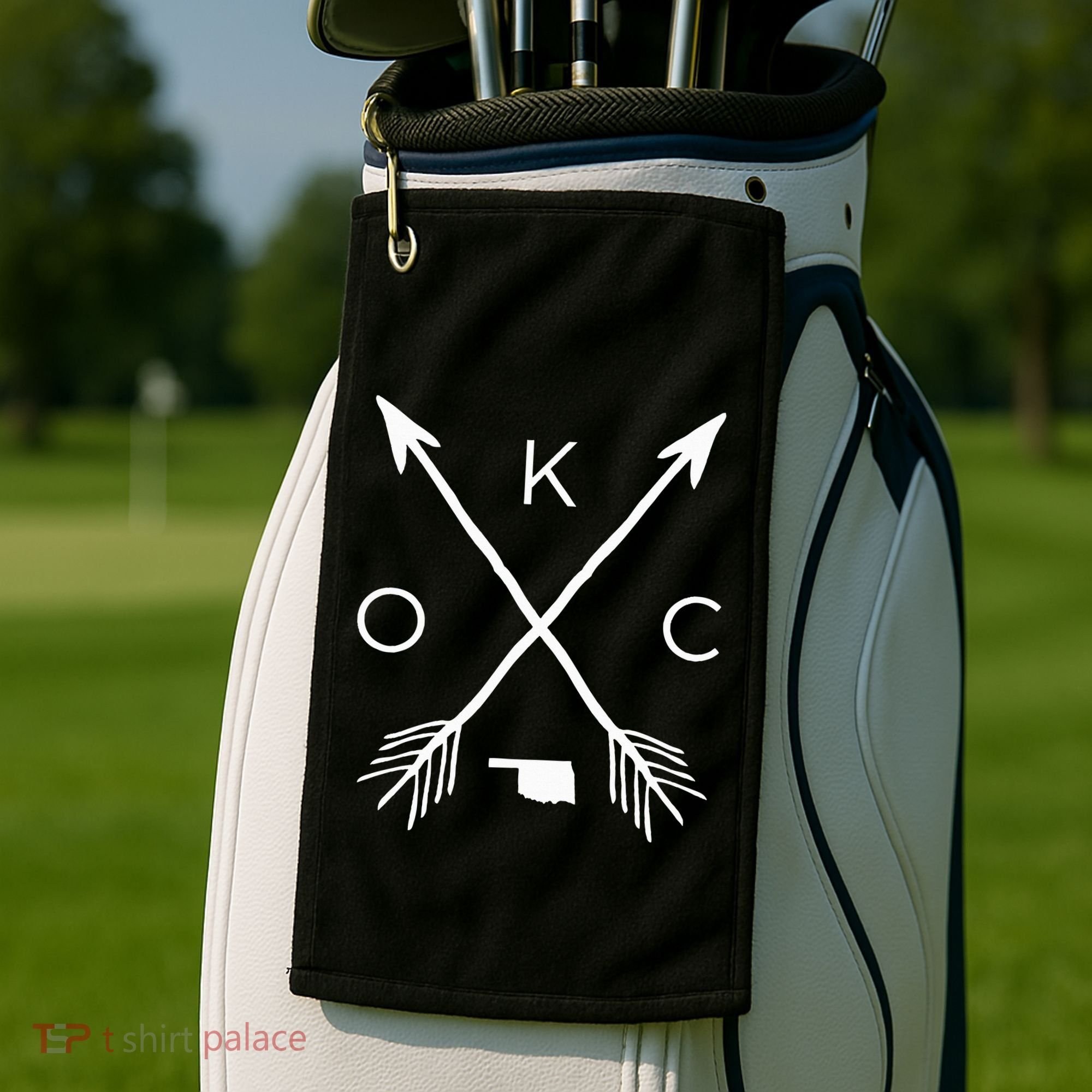 Okc Oklahoma City Oklahoma City Oklahoma Golf Towel