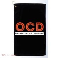 OCD Obsessive Car Disorder Funny Car Lover Gift Golf Towel thumb 0
