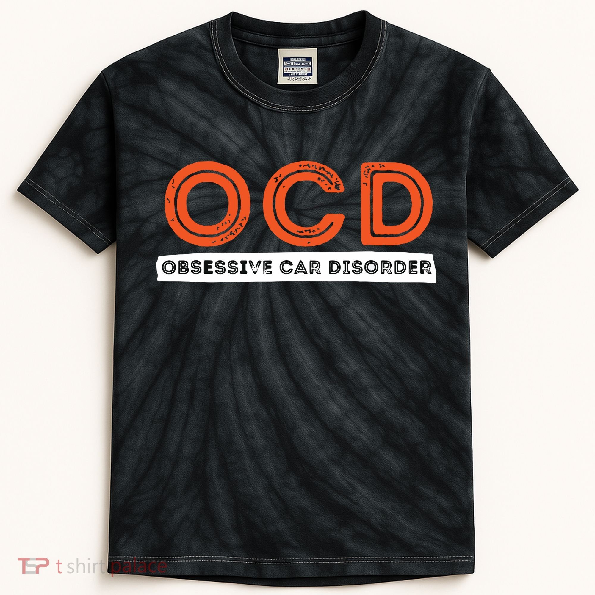 OCD Obsessive Car Disorder Funny Car Lover Gift Kids Tie-Dye T-Shirt