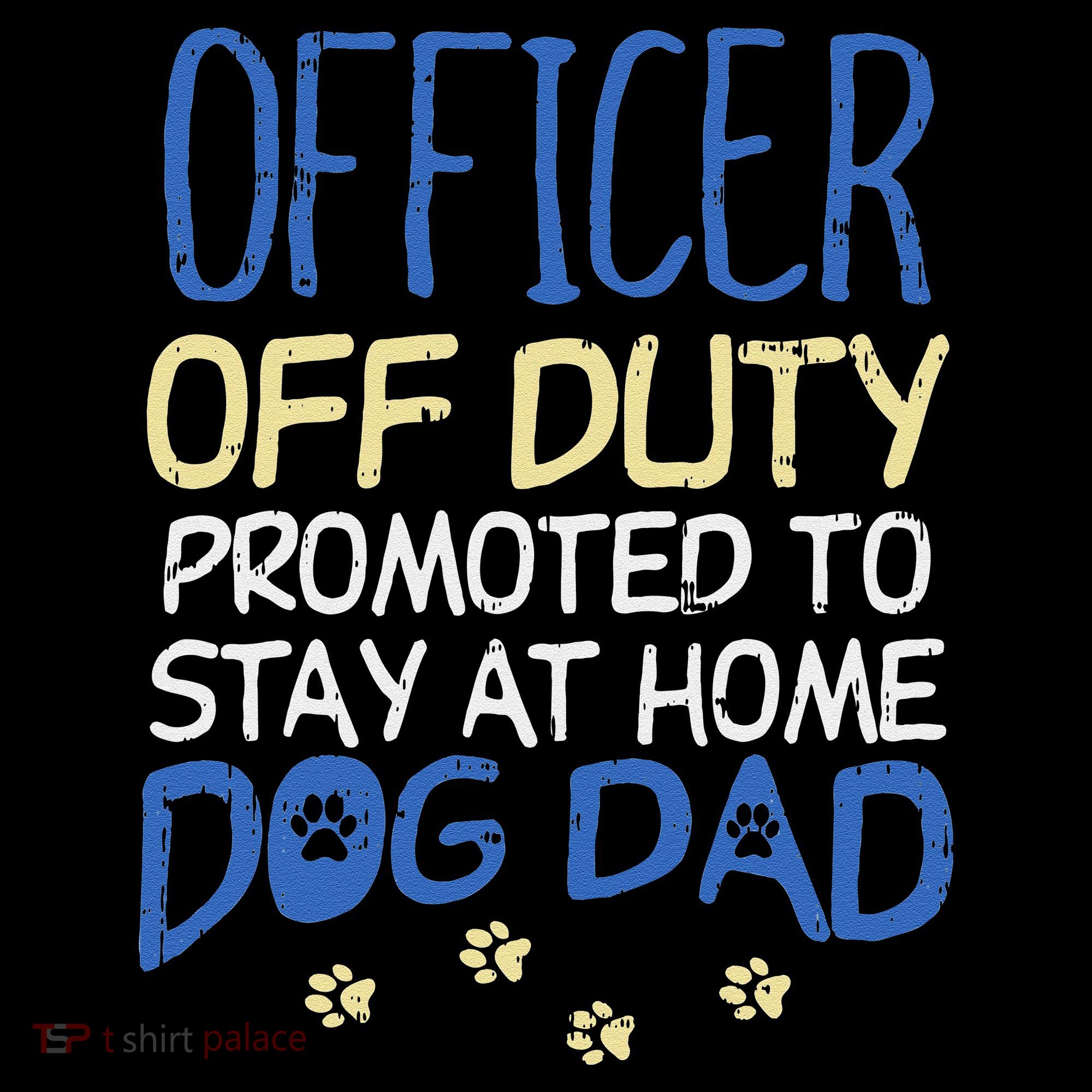 Officer Off Duty Dog Dad Funny Cop Police Retirement Gift Coffee Mug