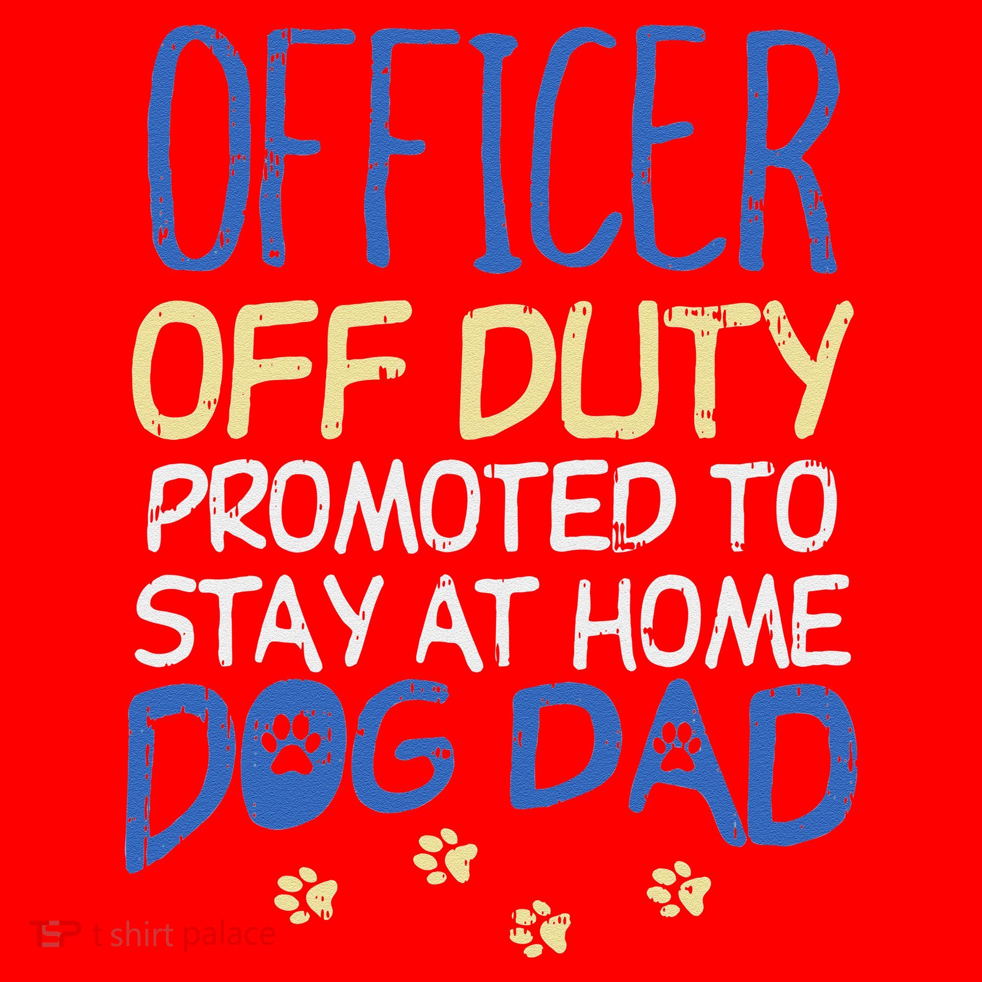 Officer Off Duty Dog Dad Funny Cop Police Retirement Gift Santa Hat