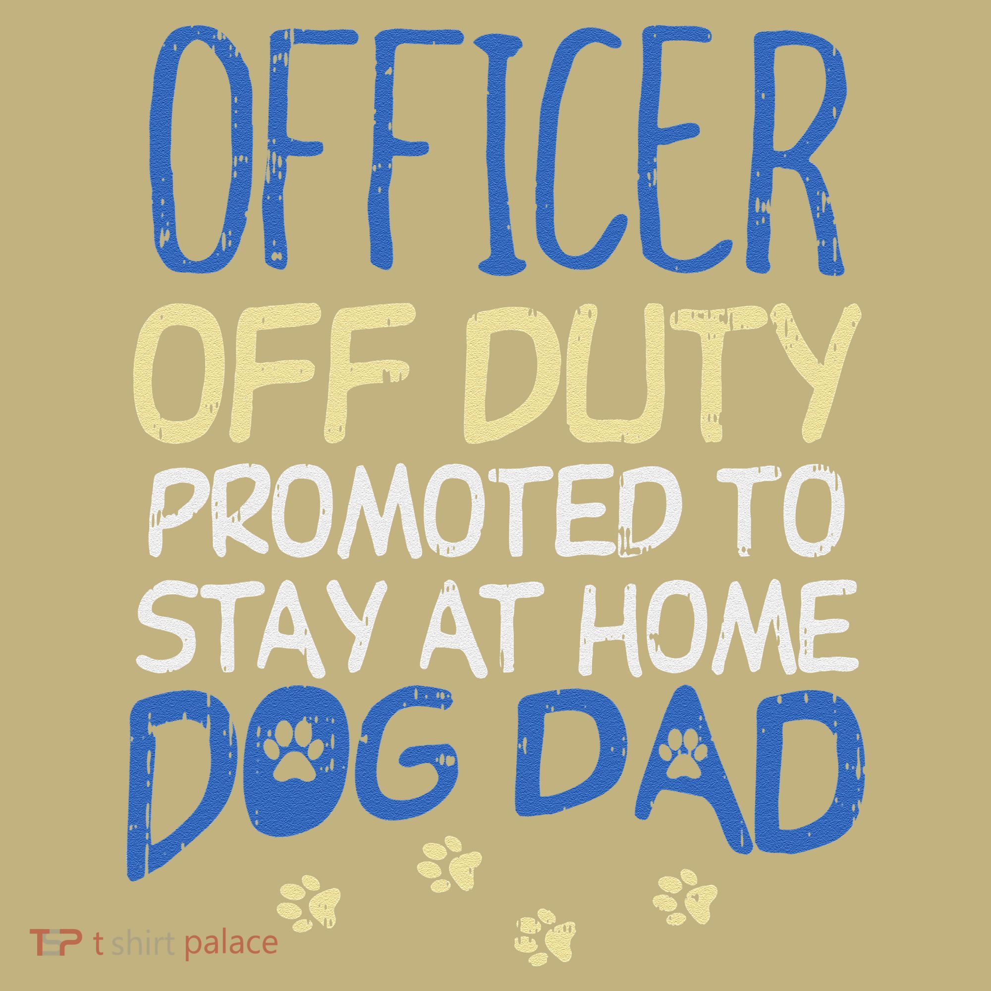 Officer Off Duty Dog Dad Funny Cop Police Retirement Gift Sweatshirt
