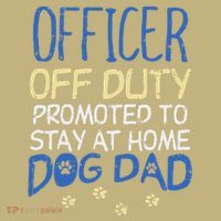 Officer Off Duty Dog Dad Funny Cop Police Retirement Gift Mousepad thumb 1