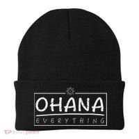 Ohana Over Everything Gift Funny Hawaii Family First Lover Beanie thumb 0