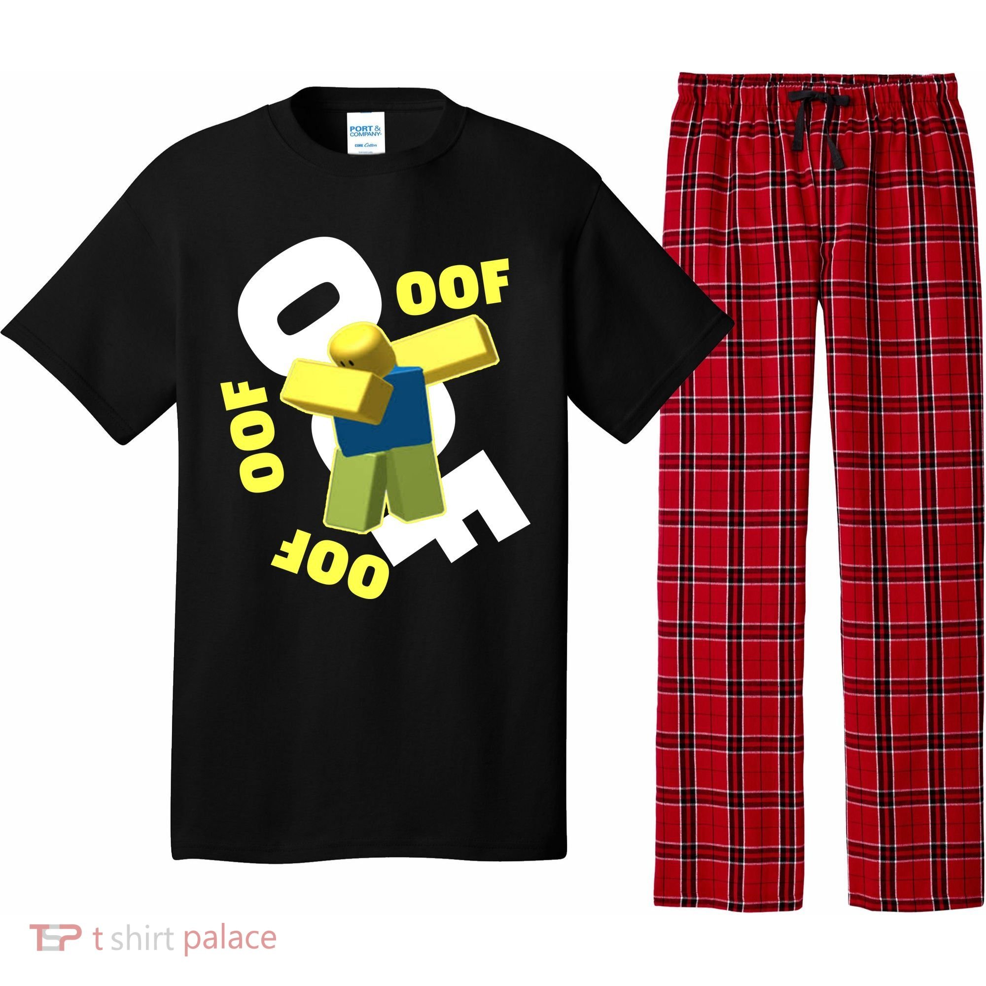 OOF Dancing Dabbing Noob Pajama Set