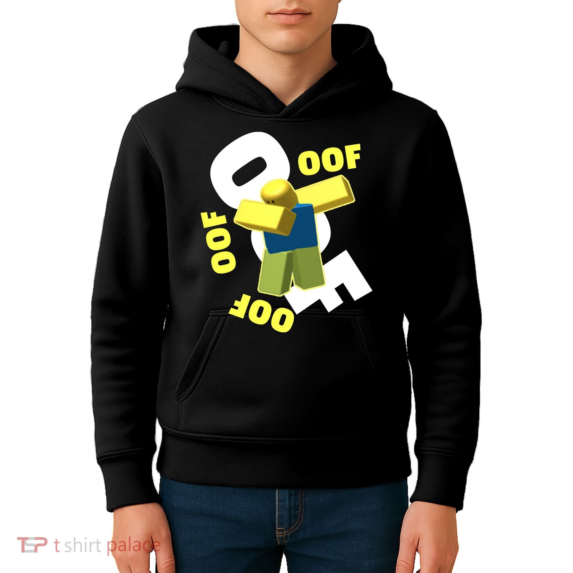 OOF Dancing Dabbing Noob Kids Hoodie