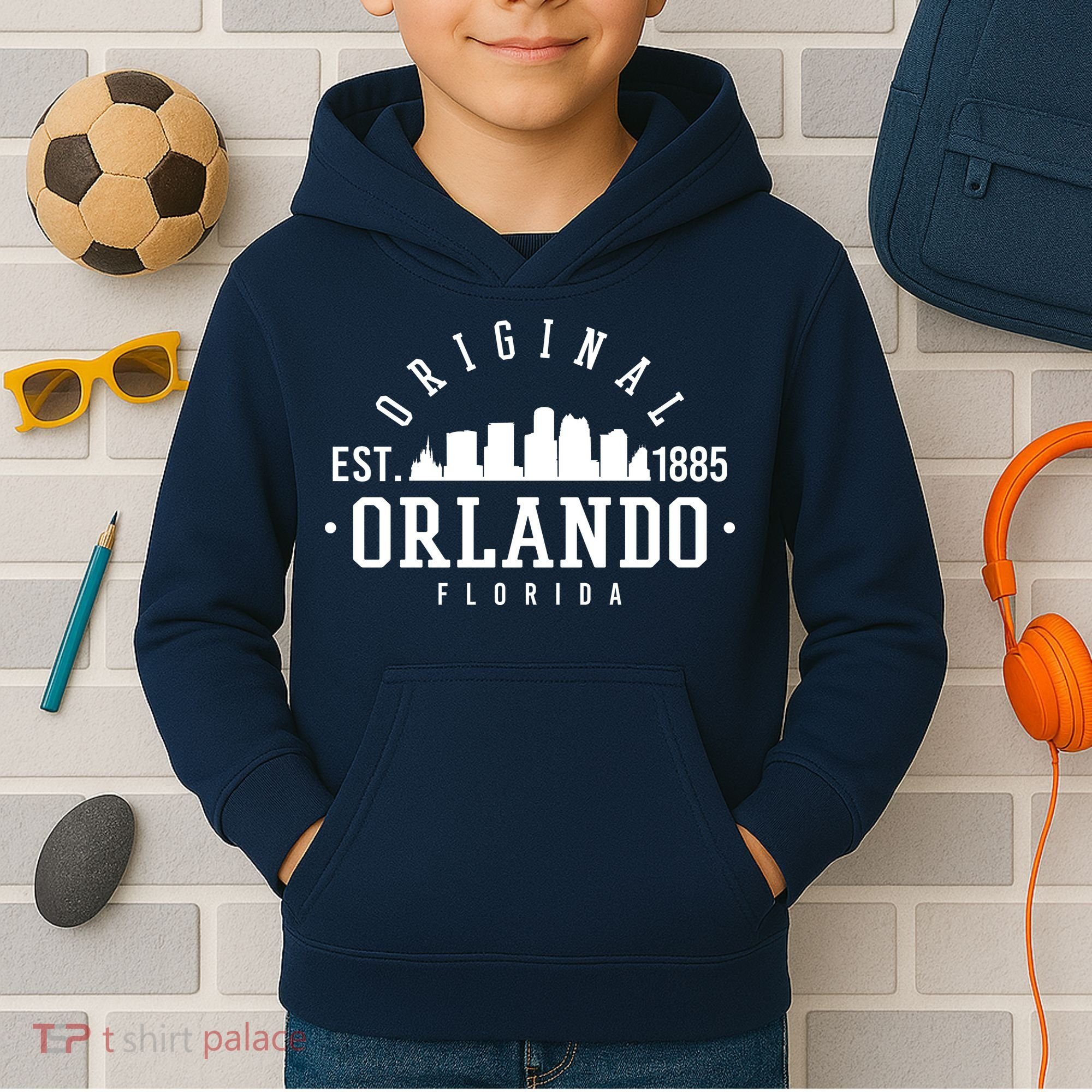 Original Orlando Florida Est 1885 Kids Hoodie