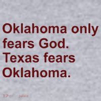 Oklahoma Only Fears God Texas Fears Oklahoma Women's Racerback Cropped Tank thumb 2