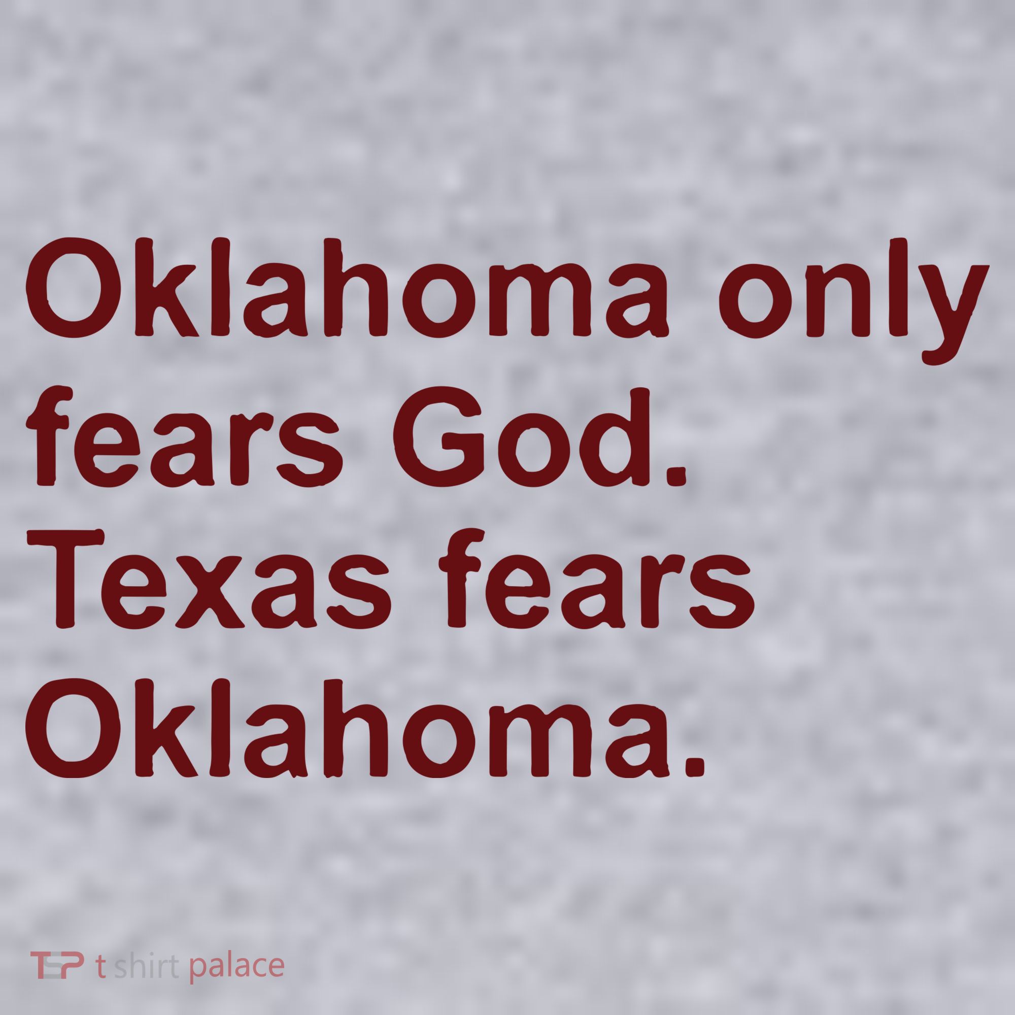 Oklahoma Only Fears God Texas Fears Oklahoma Women's Racerback Cropped Tank