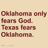 Oklahoma Only Fears God Texas Fears Oklahoma Tote Bag thumb 4