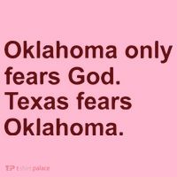 Oklahoma Only Fears God Texas Fears Oklahoma Coaster thumb 2