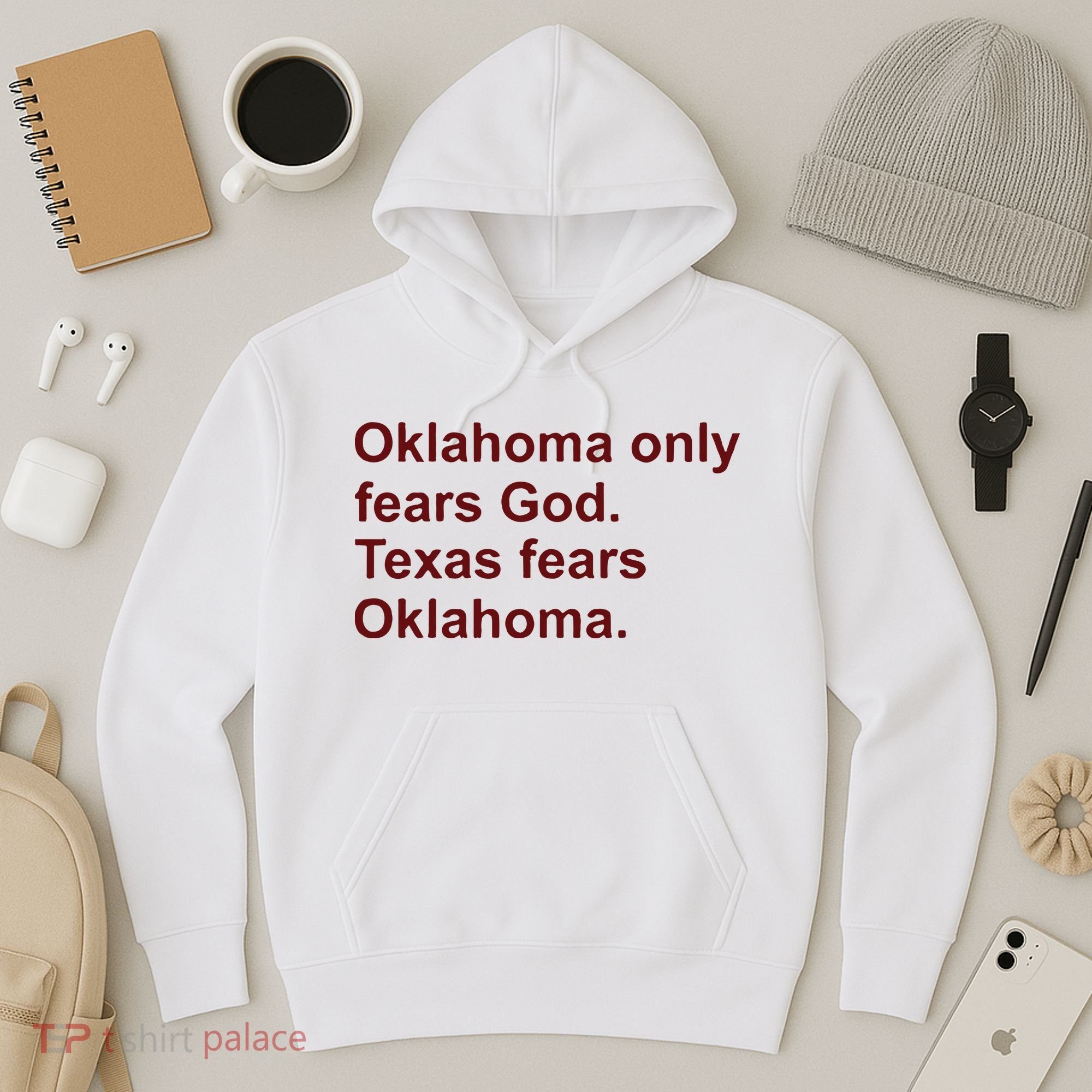 Oklahoma Only Fears God Texas Fears Oklahoma Hoodie