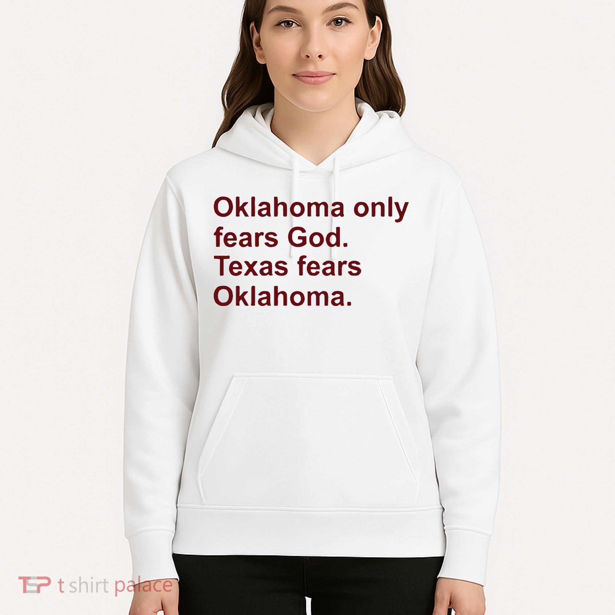 Oklahoma Only Fears God Texas Fears Oklahoma Hoodie
