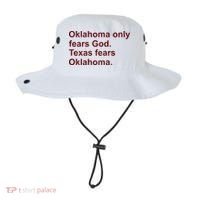 Oklahoma Only Fears God Texas Fears Oklahoma Bucket Hat thumb 0