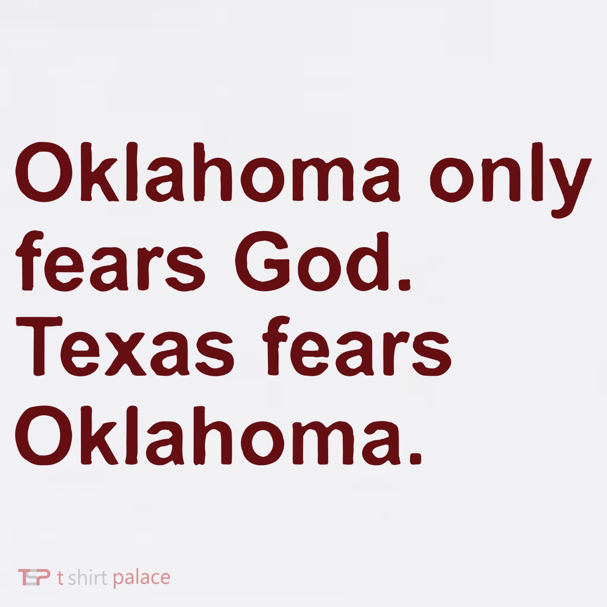 Oklahoma Only Fears God Texas Fears Oklahoma Women's Hoodie