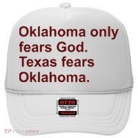 Oklahoma Only Fears God Texas Fears Oklahoma Hat thumb 0