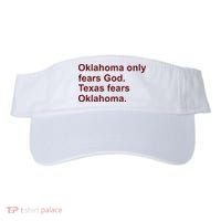 Oklahoma Only Fears God Texas Fears Oklahoma Visor thumb 0