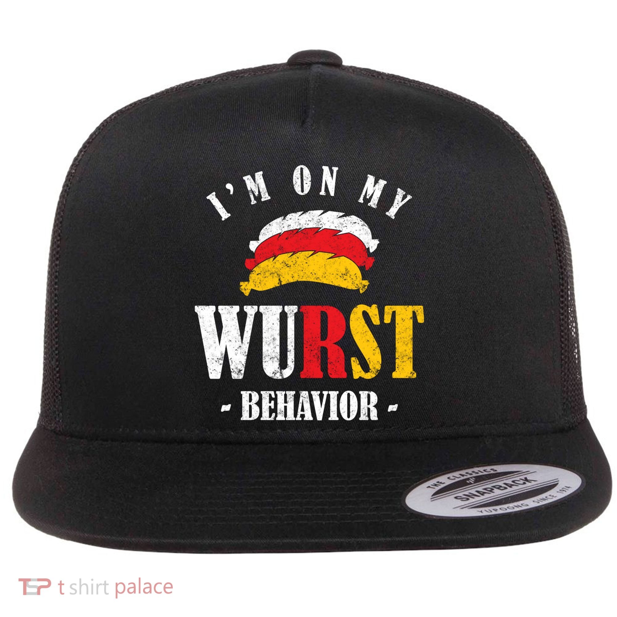 Oktoberfest October Fest Sausage Bratwurst Festival Gift Flat Bill Trucker Hat
