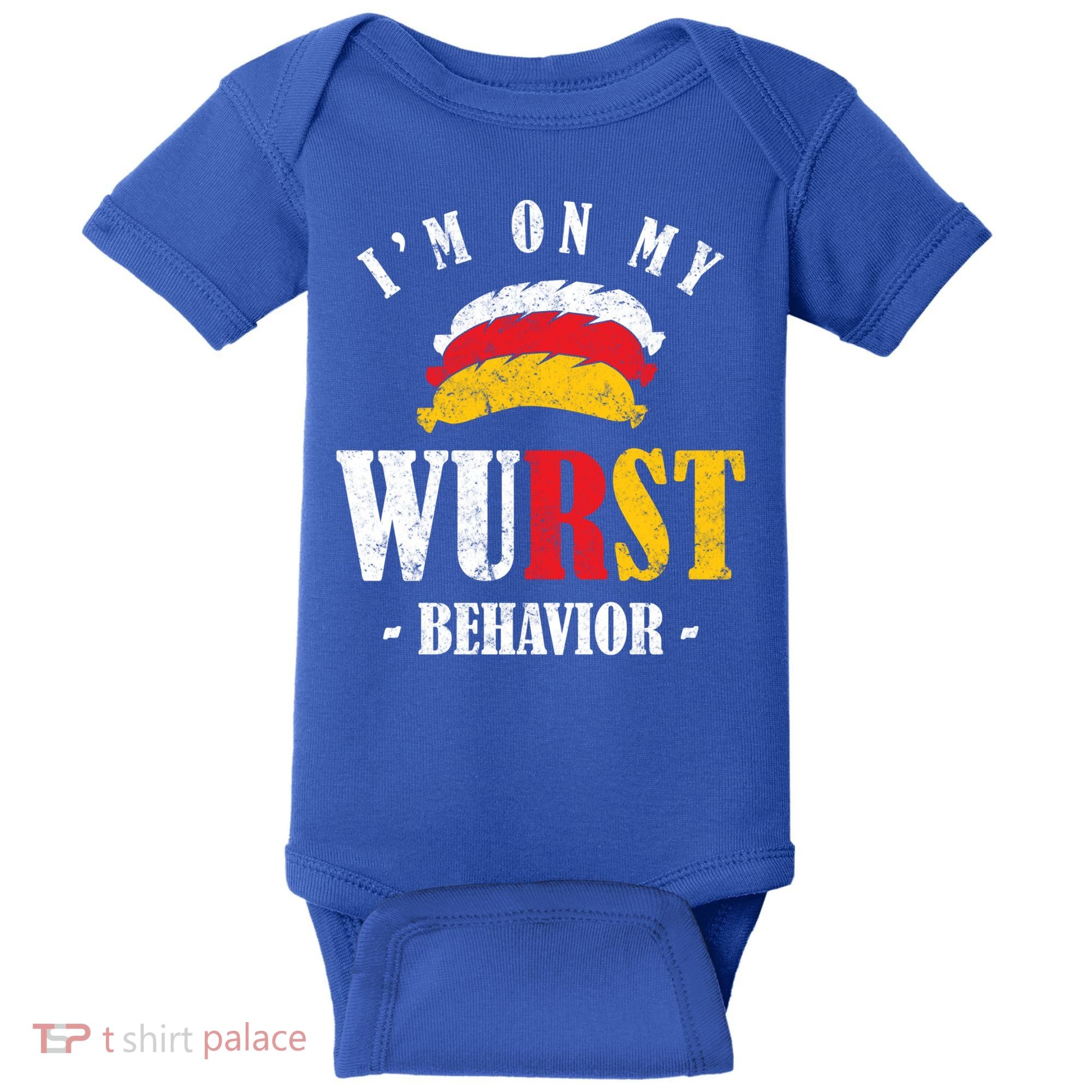 Oktoberfest October Fest Sausage Bratwurst Festival Gift Baby Bodysuit