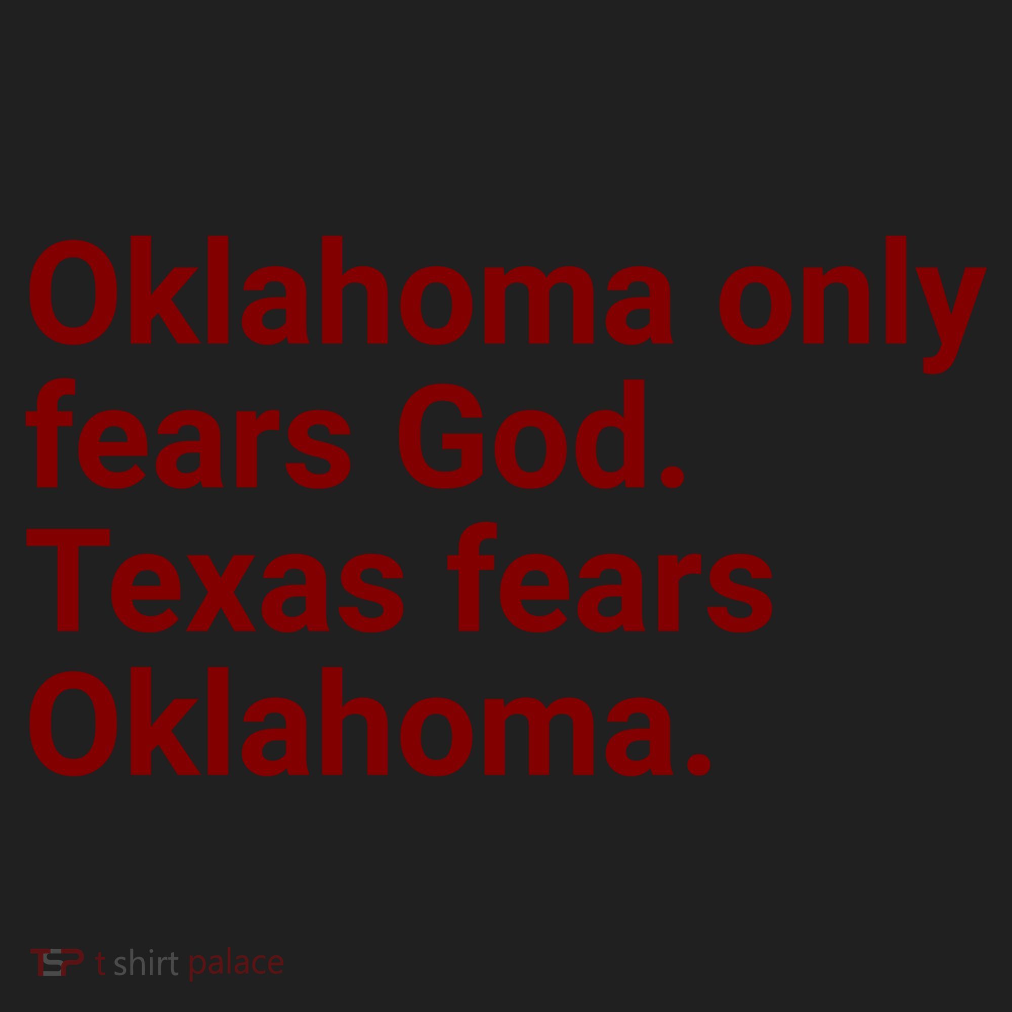 Oklahoma Only Fears God Texas Fears Oklahoma Women's Sweatshirt
