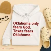 Oklahoma Only Fears God Texas Fears Oklahoma Hoodie thumb 4
