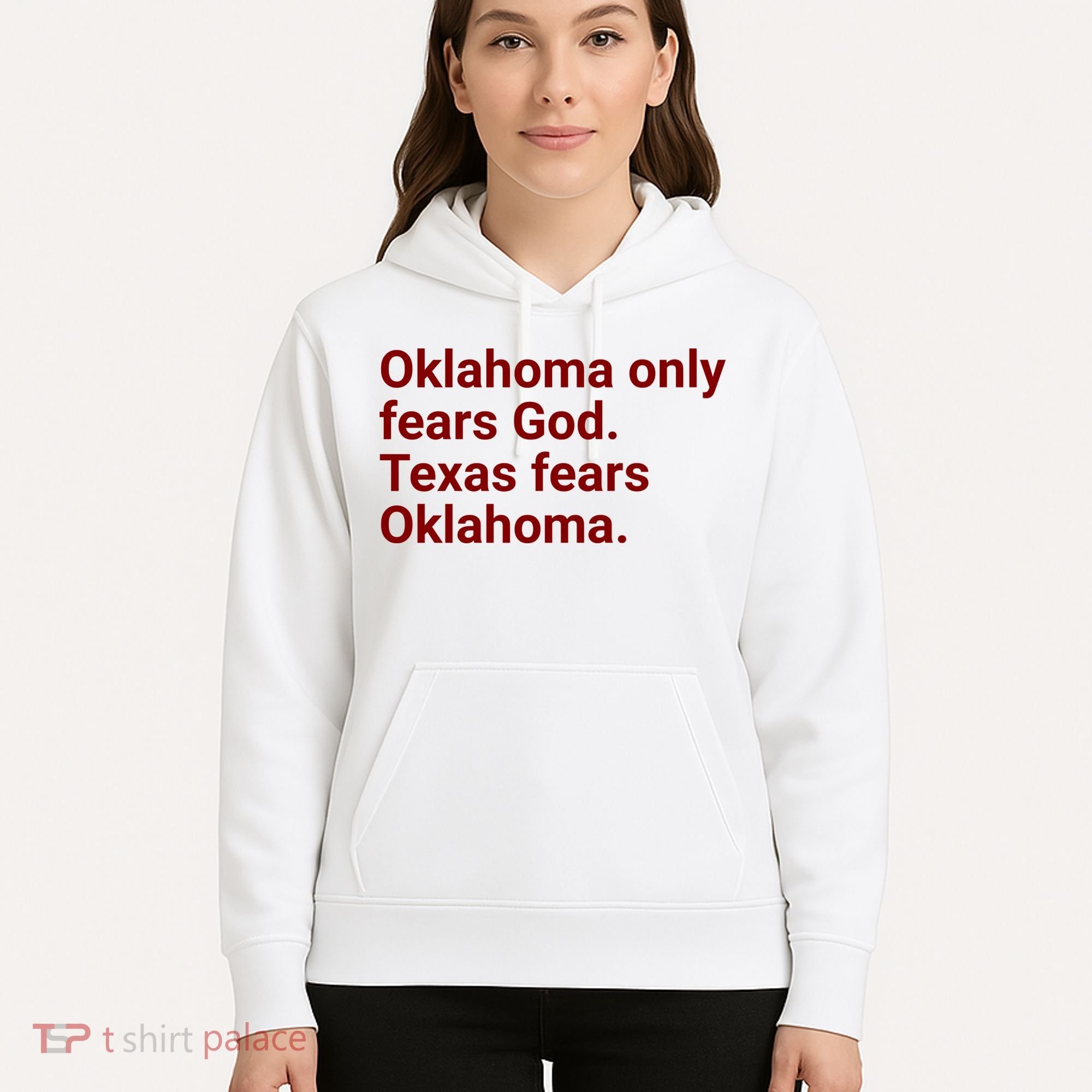 Oklahoma Only Fears God Texas Fears Oklahoma Hoodie