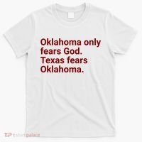Oklahoma Only Fears God Texas Fears Oklahoma T-Shirt thumb 0