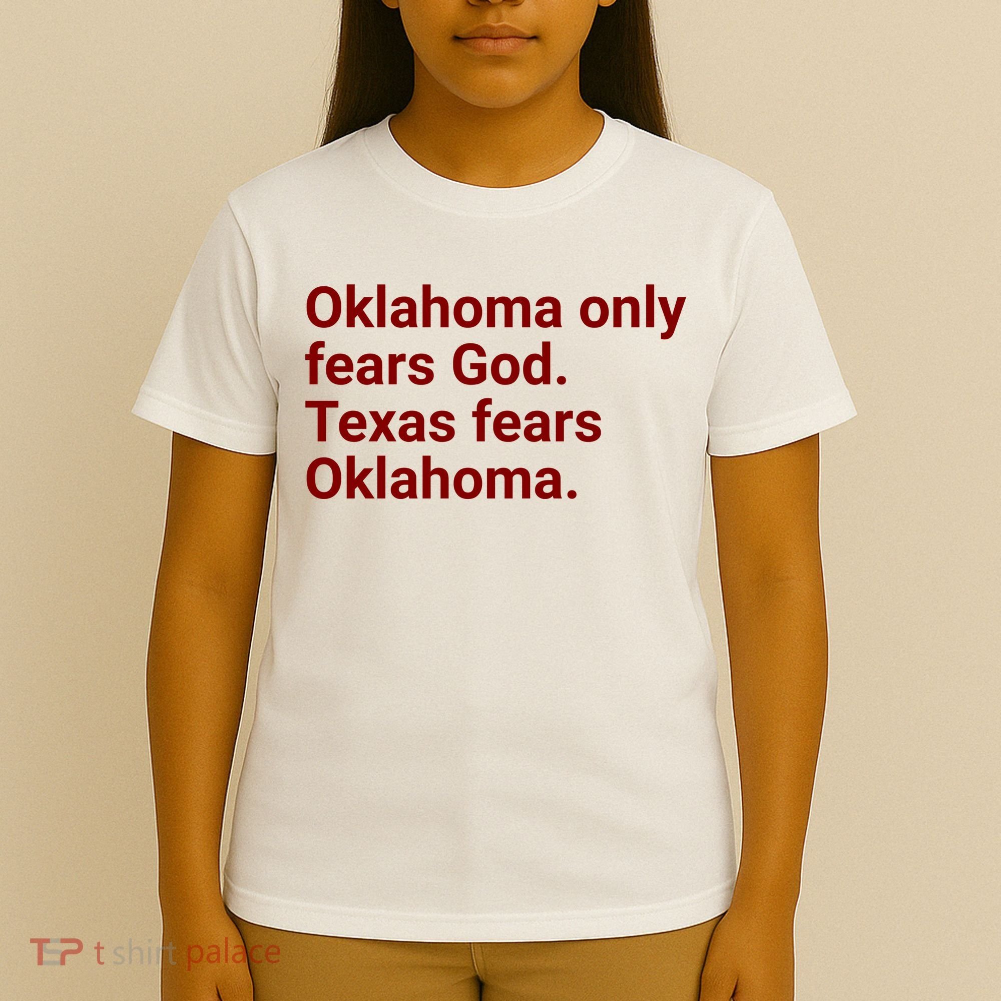 Oklahoma Only Fears God Texas Fears Oklahoma T-Shirt