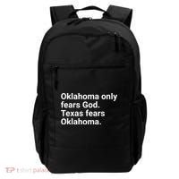 Oklahoma Only Fears God Texas Fears Oklahoma Backpack thumb 0