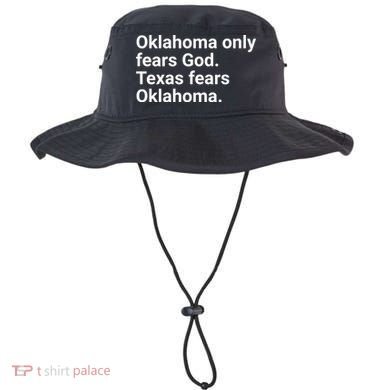 Oklahoma Only Fears God Texas Fears Oklahoma Bucket Hat