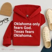 Oklahoma Only Fears God Texas Fears Oklahoma Hoodie thumb 4