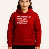 Oklahoma Only Fears God Texas Fears Oklahoma Hoodie thumb 5