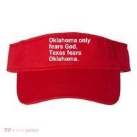 Oklahoma Only Fears God Texas Fears Oklahoma Visor thumb 0