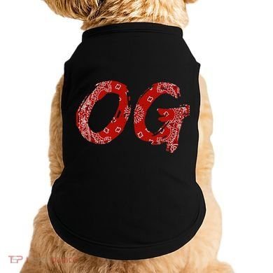Og Original Gangster Compton Red Bandana Doggie Tank